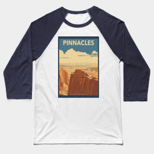 Pinnacles National Park Travel Poster Baseball T-Shirt